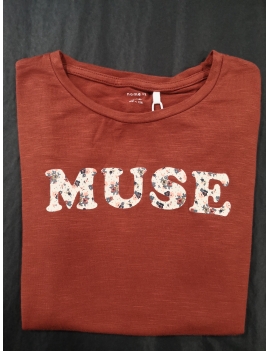 Tee-shirt à insciption Muse