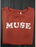 Tee-shirt à insciption Muse