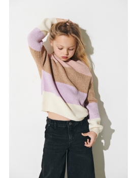 Pull à rayures en maille Kids