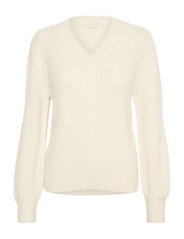 Pull en maille encolure en V