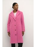 Manteau long rose