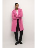 Manteau long rose