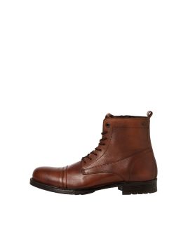 Bottines en cuir marron clair