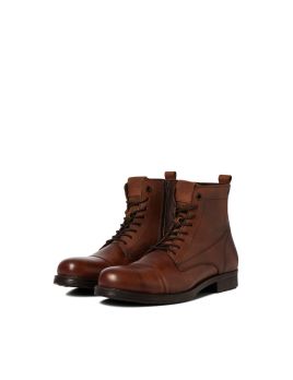 Bottines en cuir marron clair