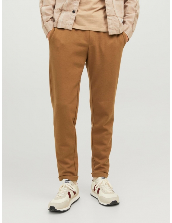 Pantalon style jogpant camel