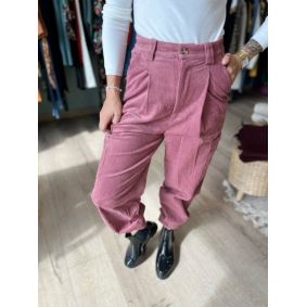 Pantalon cargo en velours