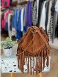 Sac cuir avec franges