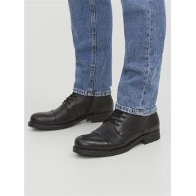 Bottines noires en cuir