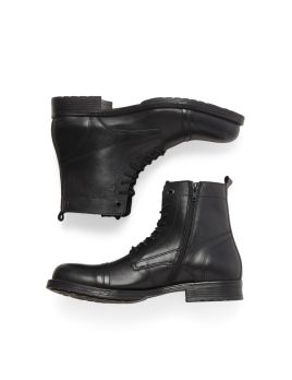 Bottines noires en cuir