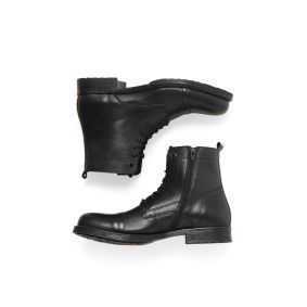 Bottines noires en cuir