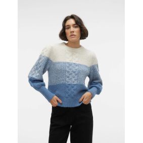 Pull en maille trois couleurs