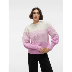 Pull en maille trois couleurs