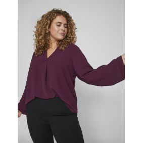 Blouse fluide bordeaux