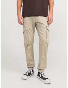 Pantalon cargo beige