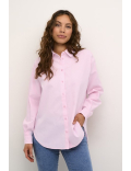 Chemise oversize rose clair