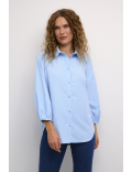 Chemise oversize à fines rayures