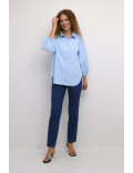 Chemise oversize à fines rayures