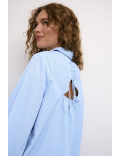 Chemise oversize à fines rayures