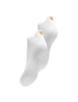 Chaussettes basses avec coeur à l'arrière