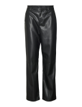 Pantalon droit en simili cuir