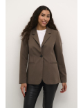 Blazer coupe droite marron