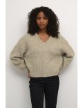 Pull en maille encolure en V