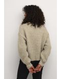 Pull en maille encolure en V