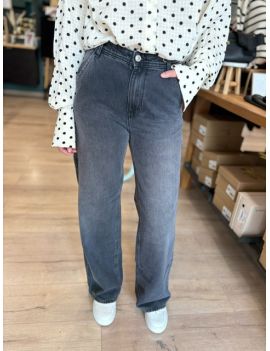 Jeans gris wide legs