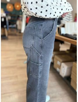 Jeans gris  wide legs