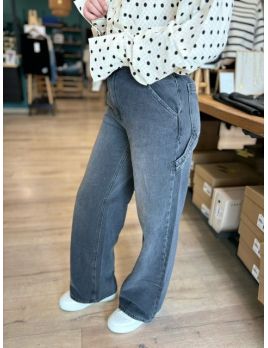 Jeans gris  wide legs