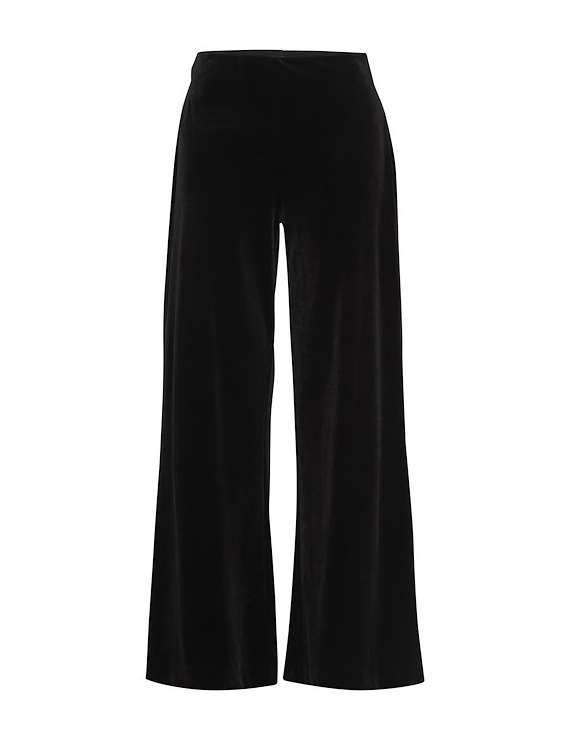 Pantalon noir effet velvet