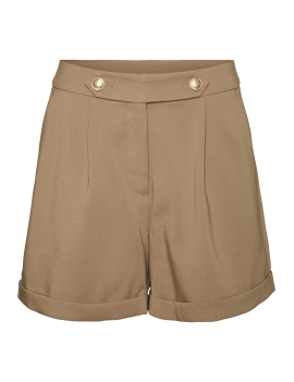 Short avec détails boutons dorés