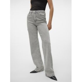 Jeans gris coupe wide legs