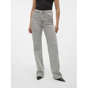 Jeans gris coupe wide legs