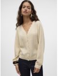 Cardigan en maille encolure en v