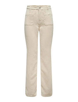 Pantalon beige en velours