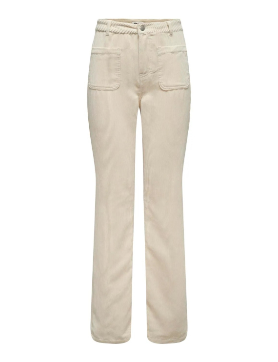 Pantalon beige en velours