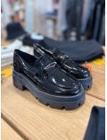 Mocassins vernis à plateforme