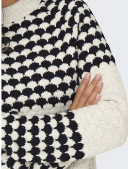 Pull en maille à motifs