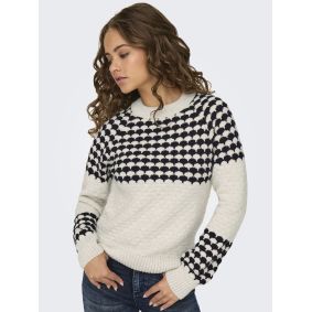 Pull en maille à motifs