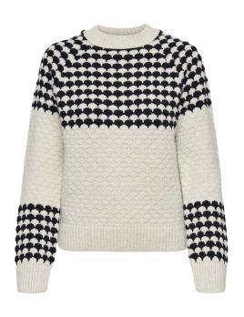 Pull en maille à motifs