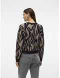 Cardigan en maille imprimé