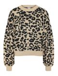 Pull en maille imprimée leopard