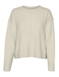 Pull en maille beige