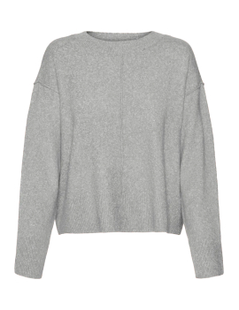 Pull en maille gris