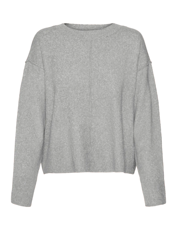 Pull en maille gris