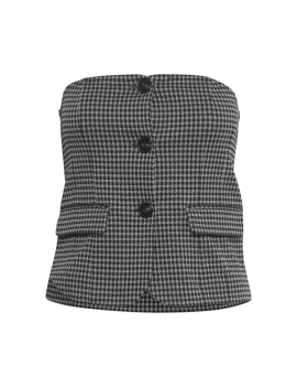 Gilet bustier à carreaux