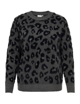 Pull en maille imprimé leopard