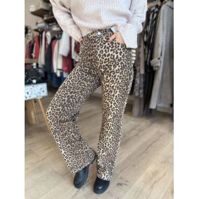 Jean imprimé leopard