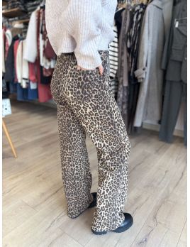 Jean imprimé leopard